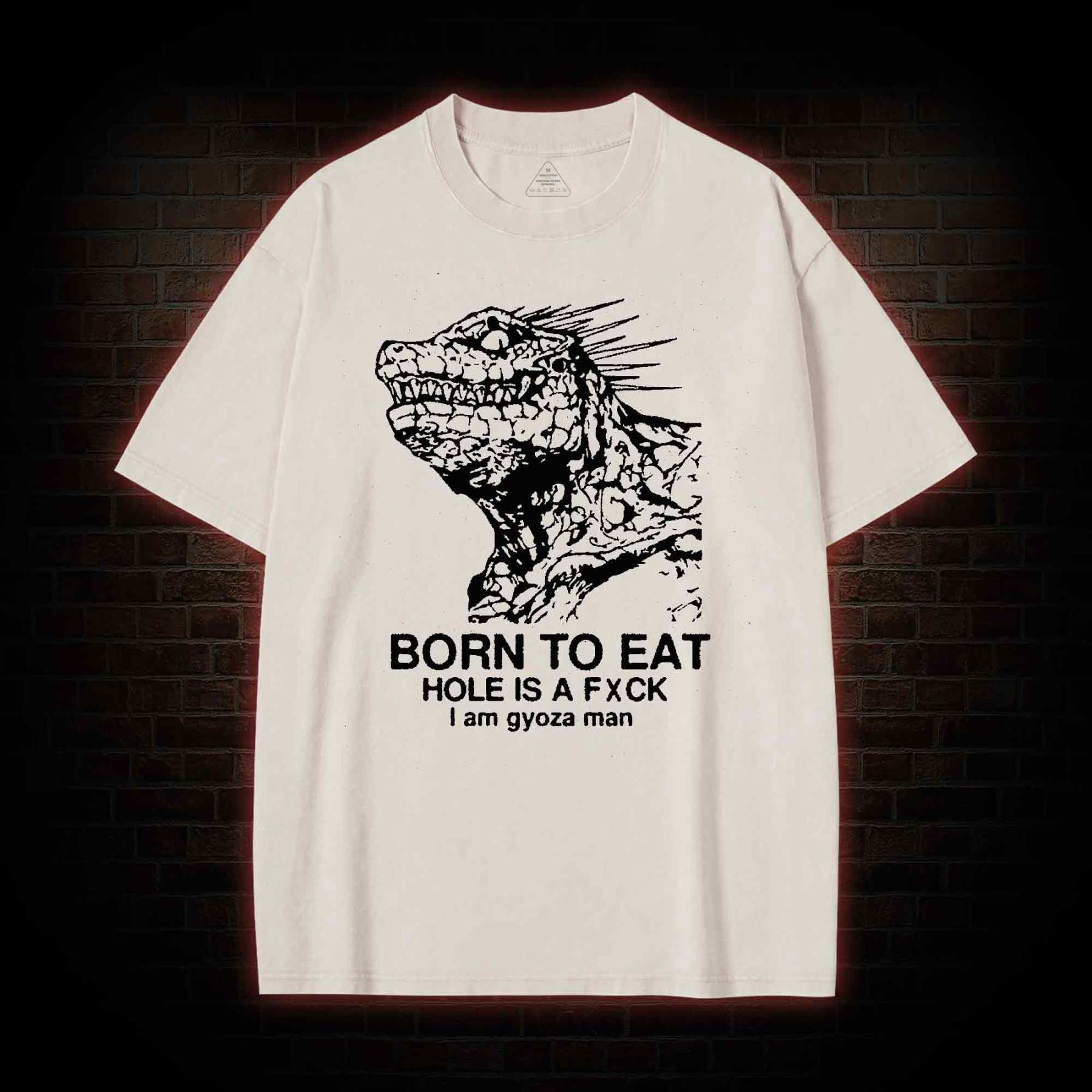 Born to Eat Washed T-shirt