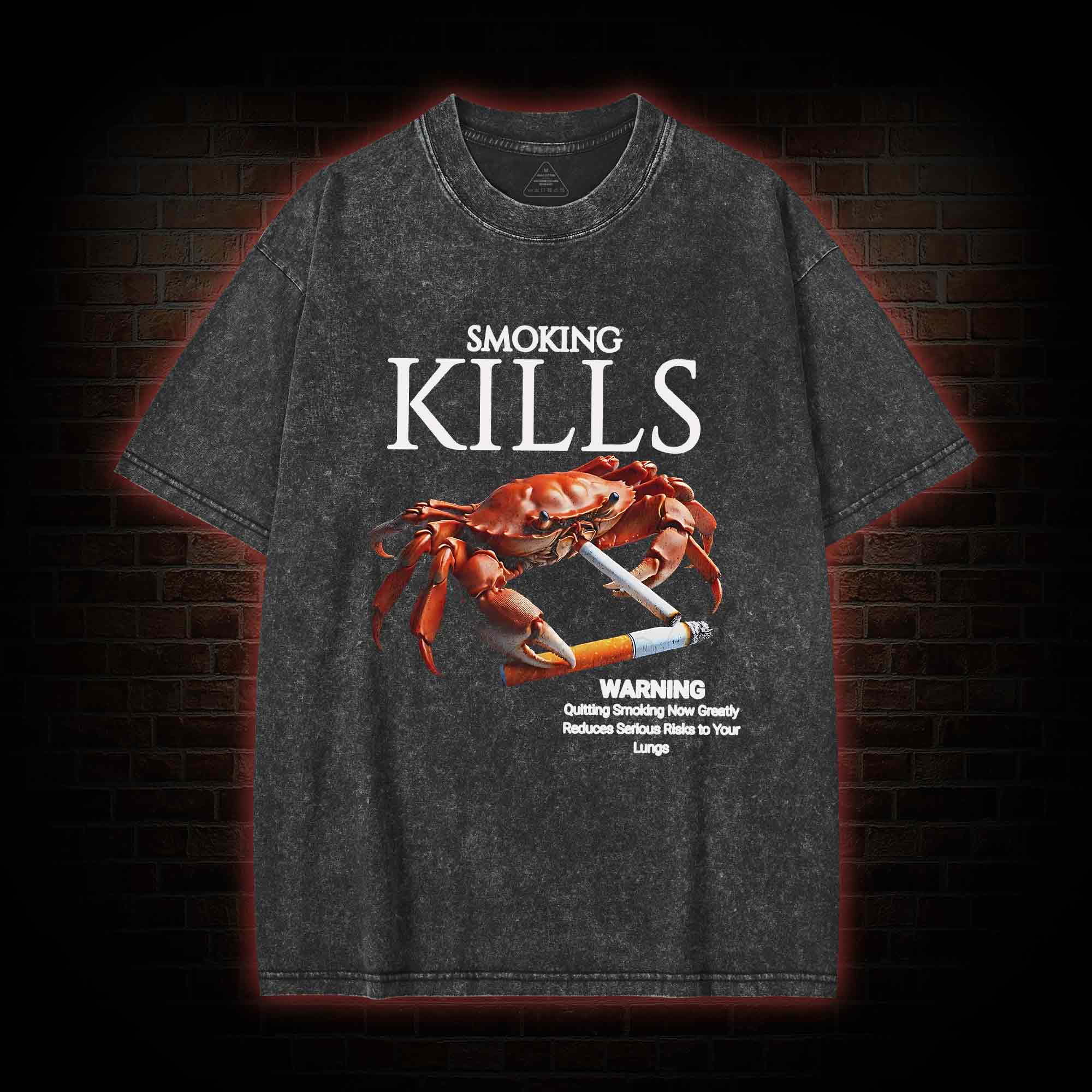 Kills Smoking Crab Washed T-shirt