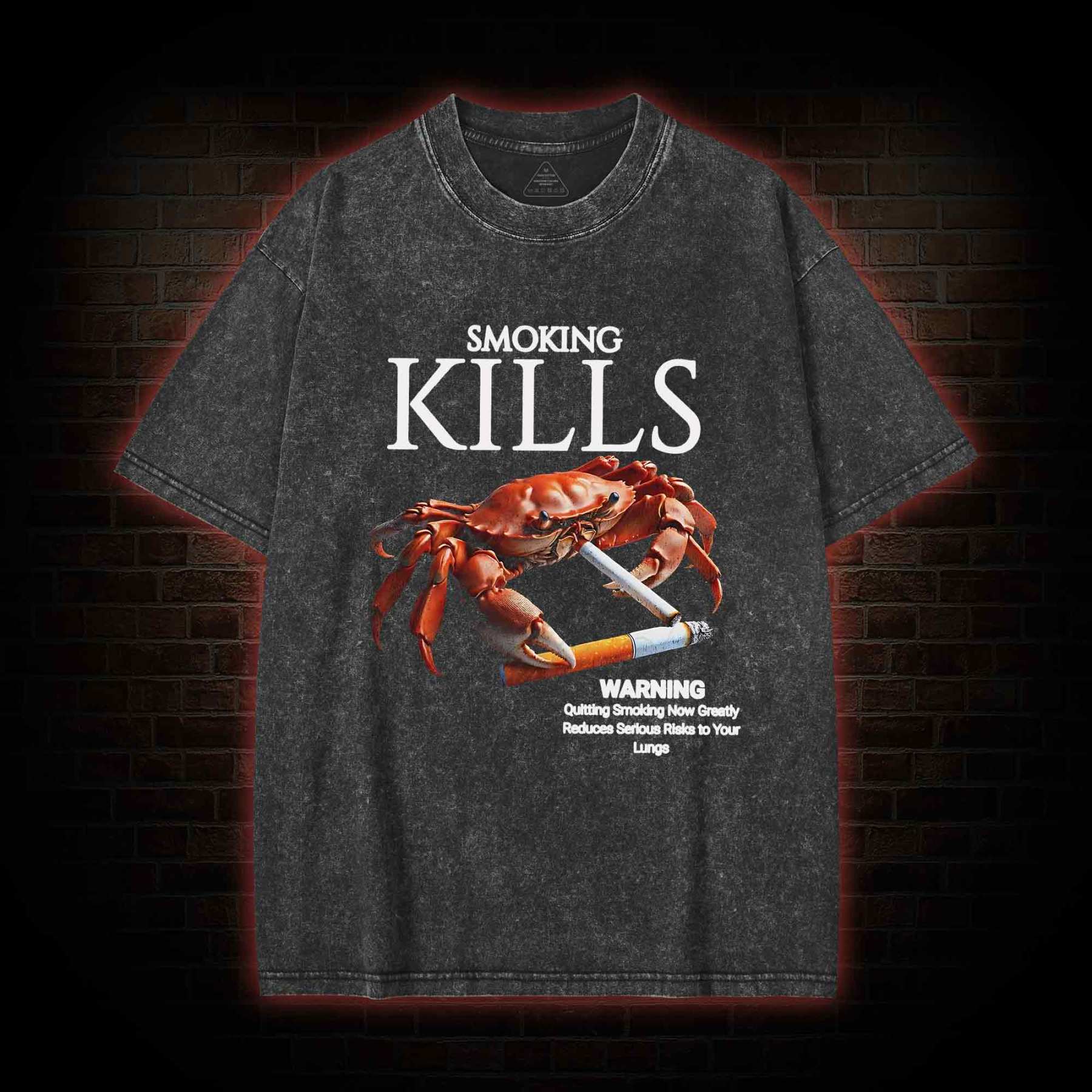 Kills Smoking Crab Washed T-shirt