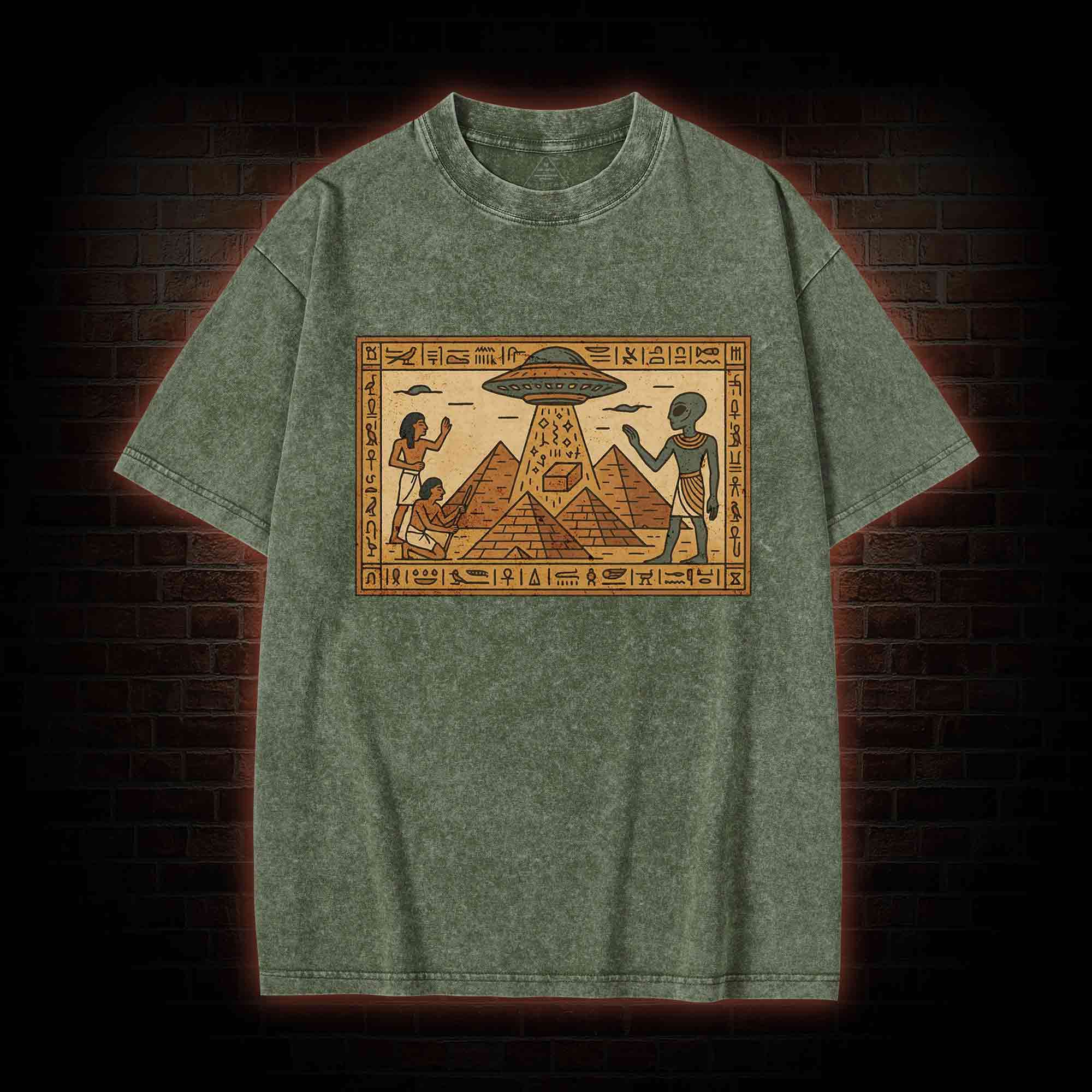 Ancient Aliens Washed T-shirt