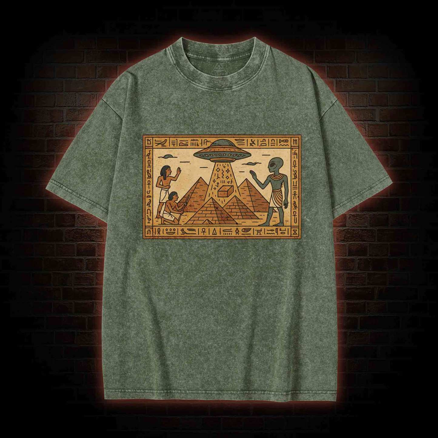 Ancient Aliens Washed T-shirt