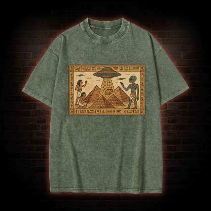 Ancient Aliens Washed T-shirt