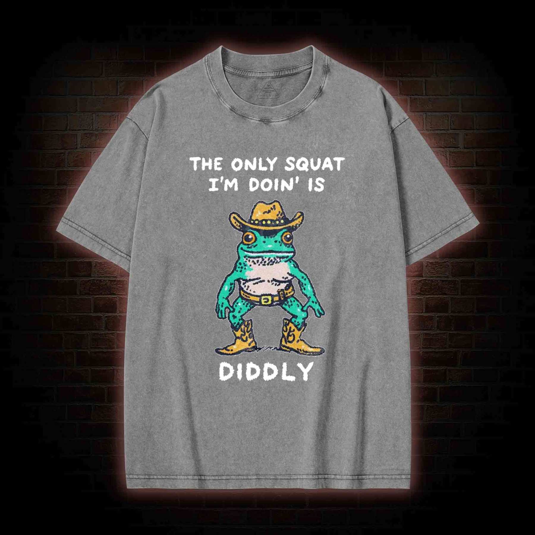 Cowboy Frog Washed T-shirt