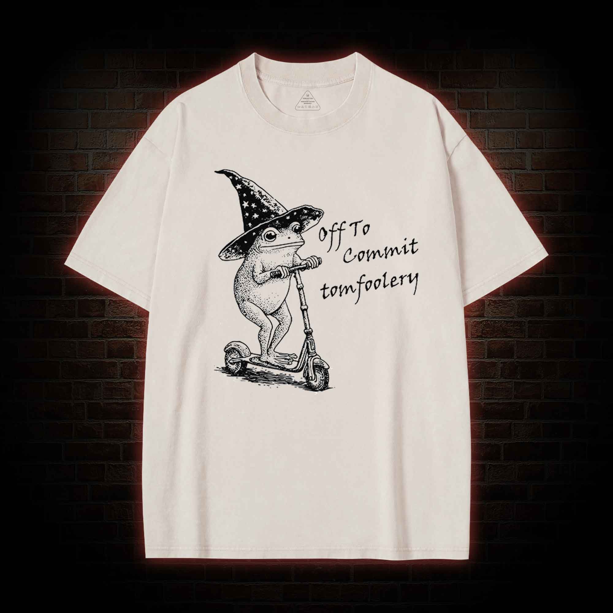 Off to Commit Tomfoolery Washed T-shirt