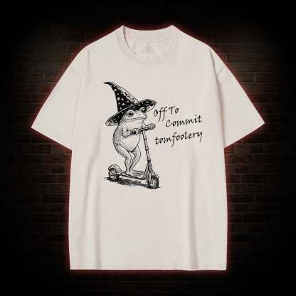 Off to Commit Tomfoolery Washed T-shirt