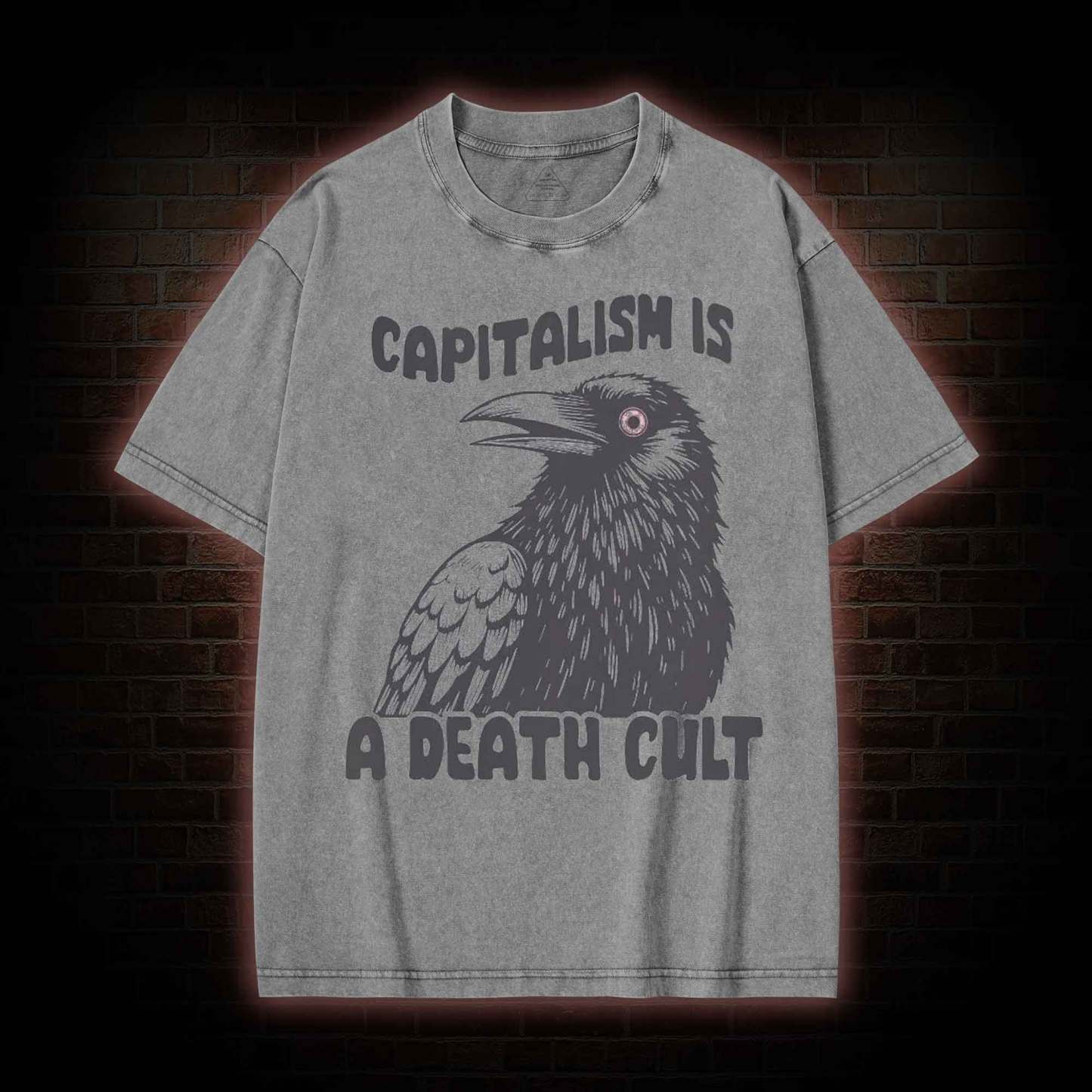 Vintage Capitalism is A Death Cult Washed T-shirt
