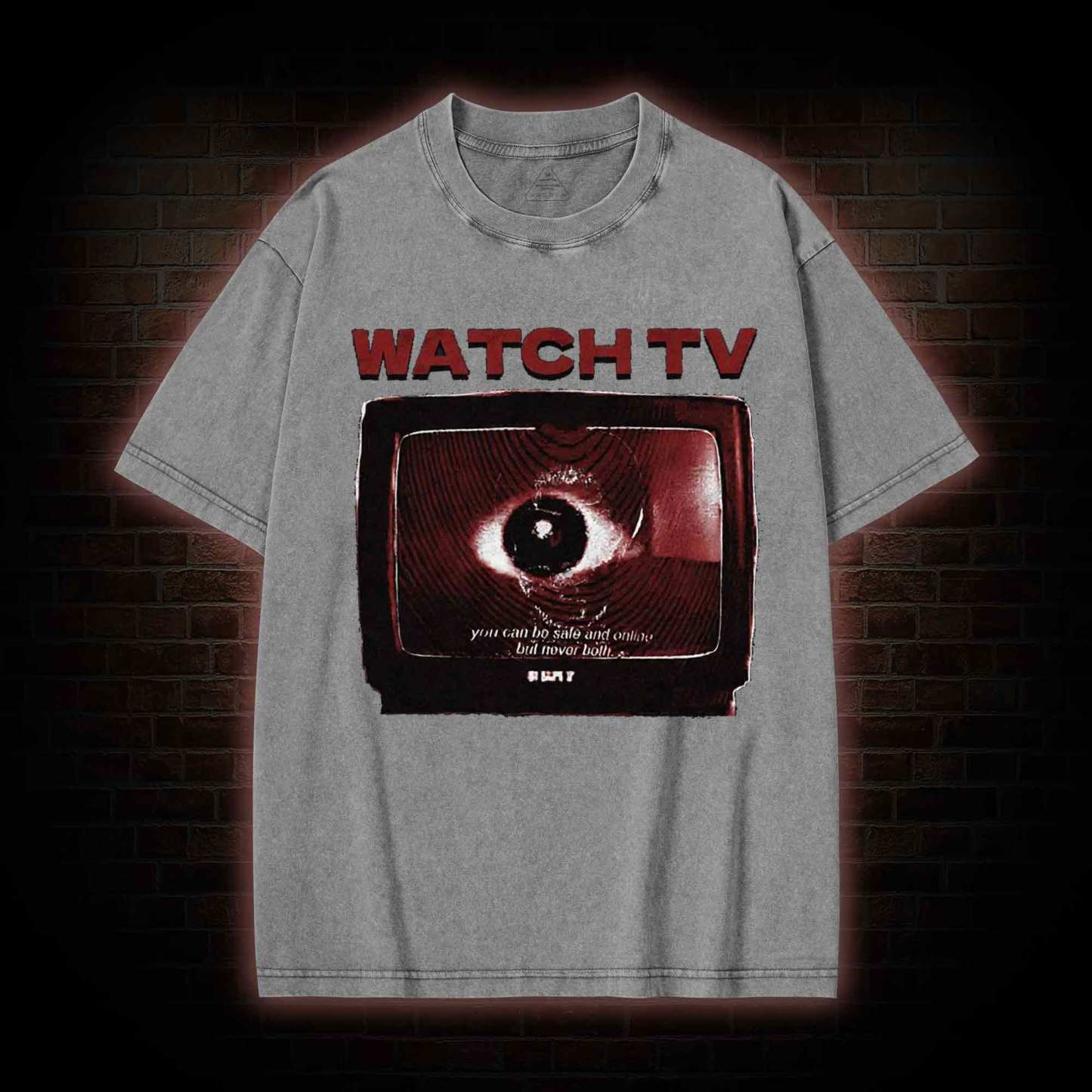 You Can be Safe & Online But Never Both Washed T-shirt