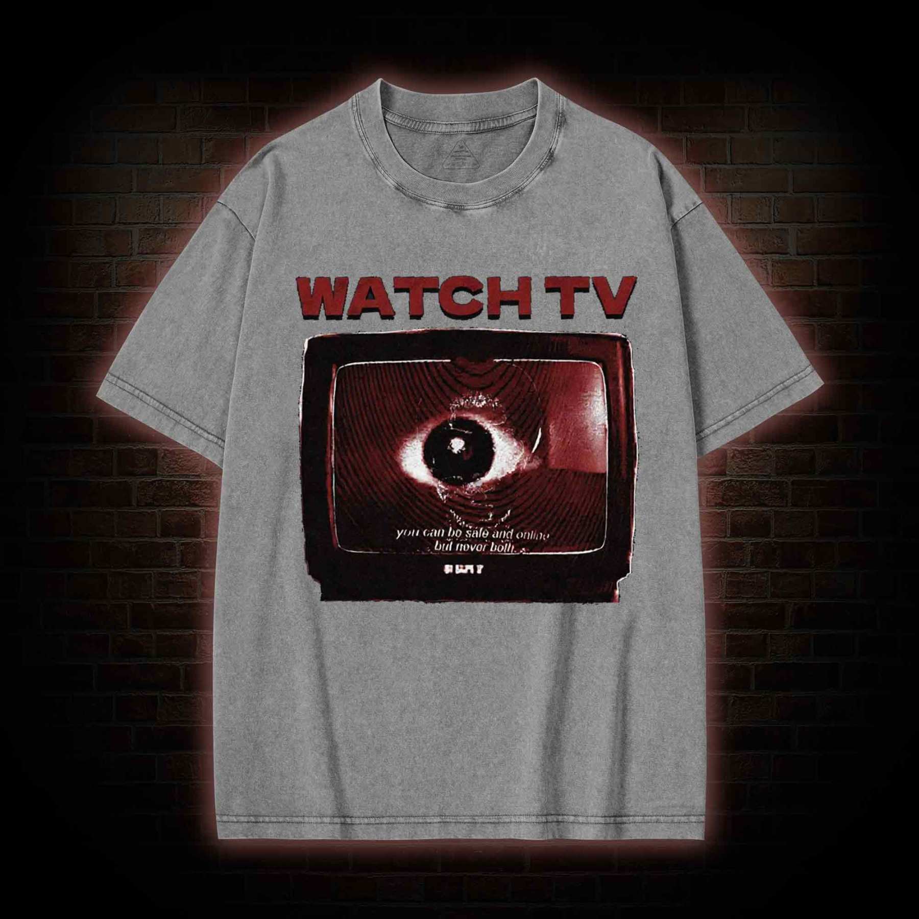 You Can be Safe & Online But Never Both Washed T-shirt