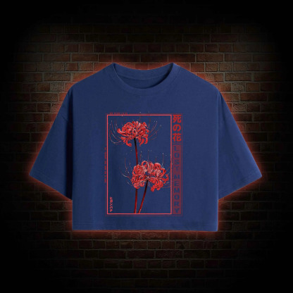 Red Spider Lily Crop Top