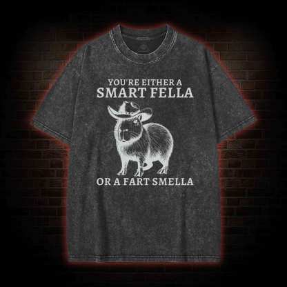Smart Fella Capybara Washed T-shirt