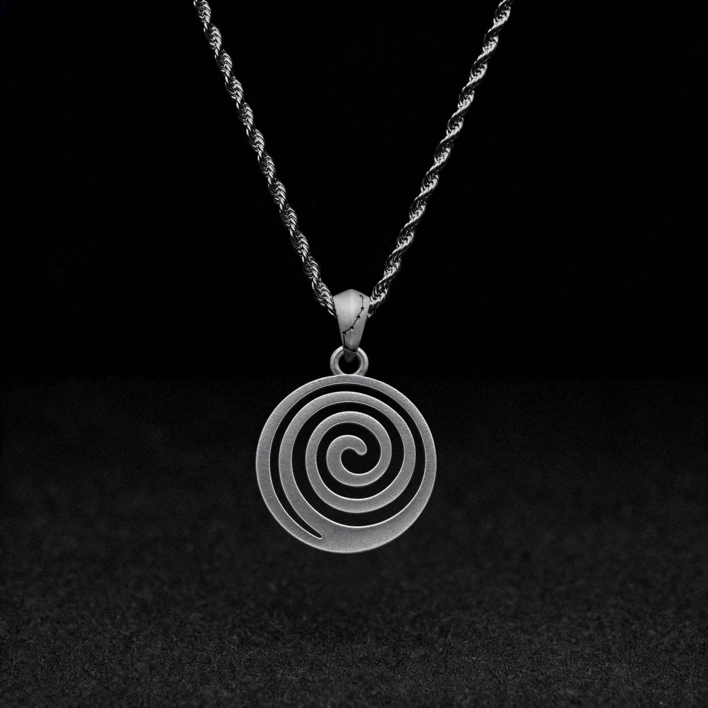 Spiral Sculptural Necklace