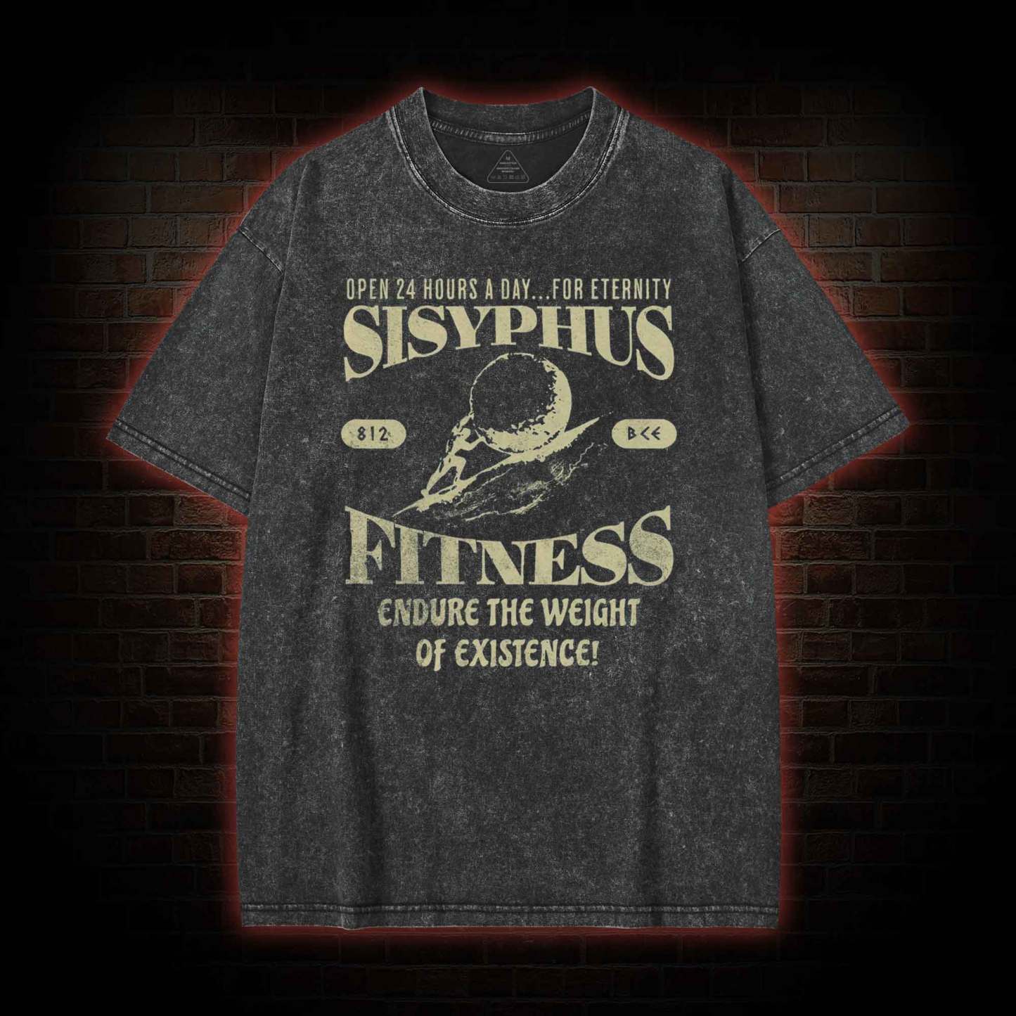 Sisyphus Fitness Washed T-shirt