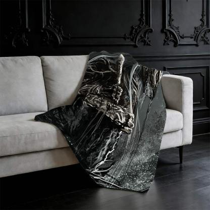 Rune of Death Flannel Blanket