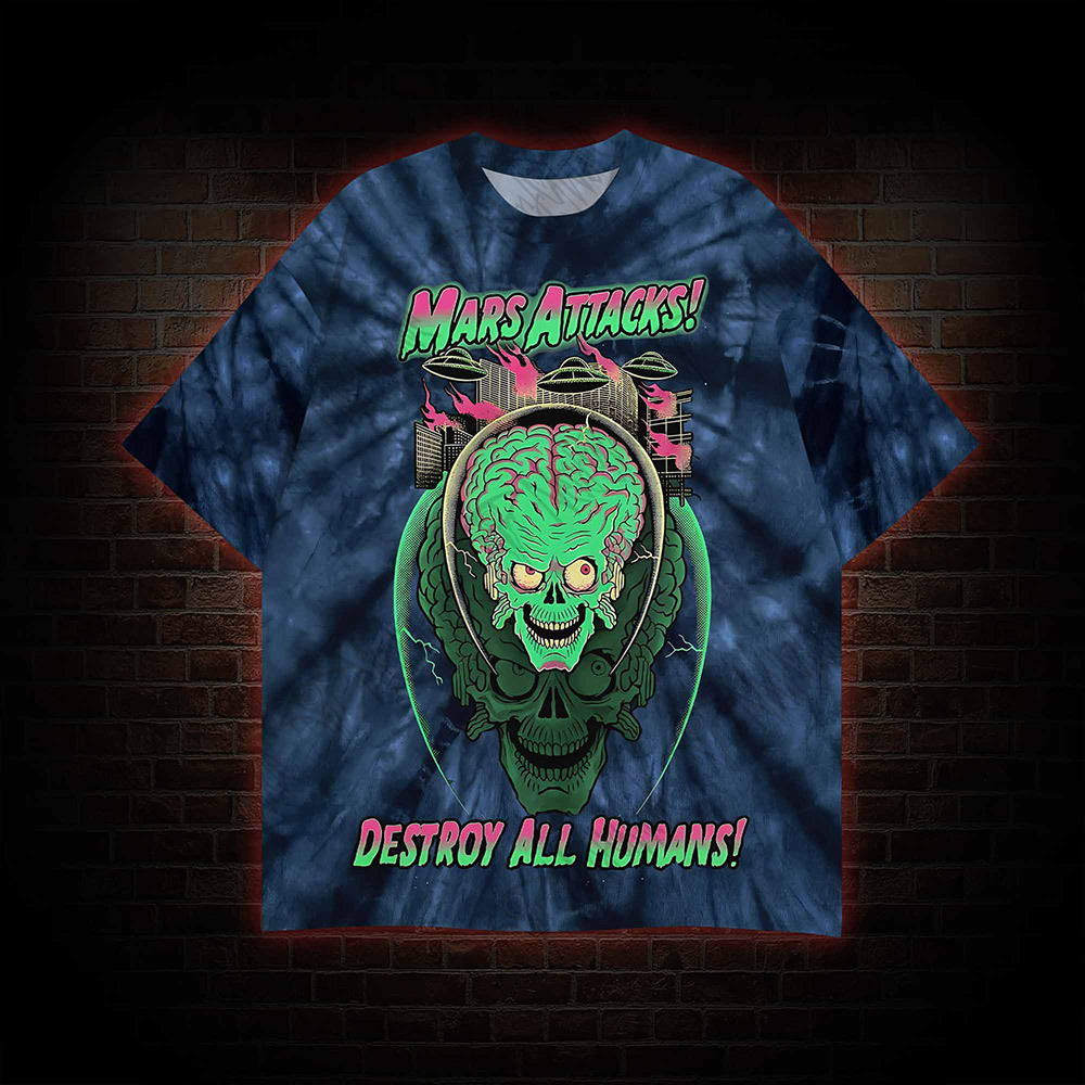 Vintage Destroy All Humans Graphic T-shirt