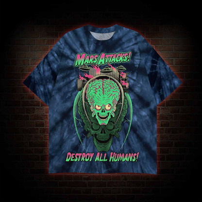 Vintage Destroy All Humans Graphic T-shirt