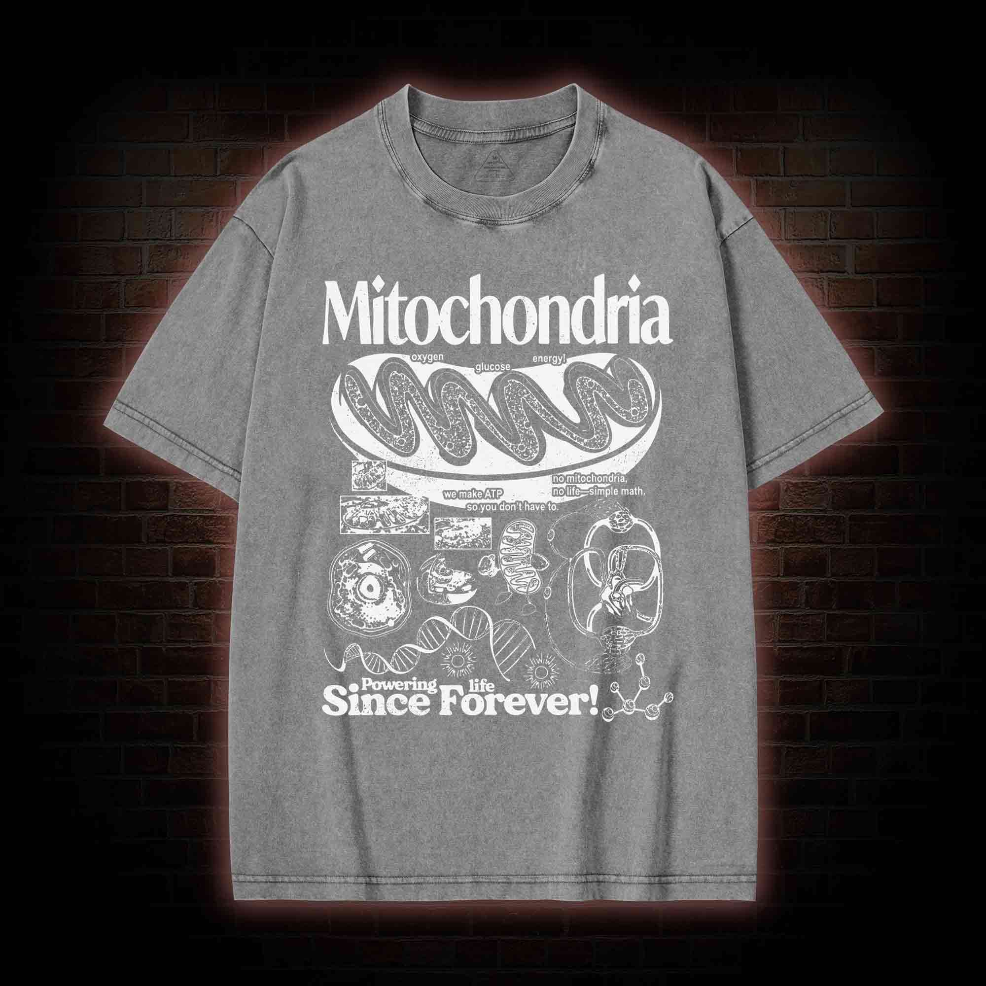 Mitochondria Vintage Washed T-shirt