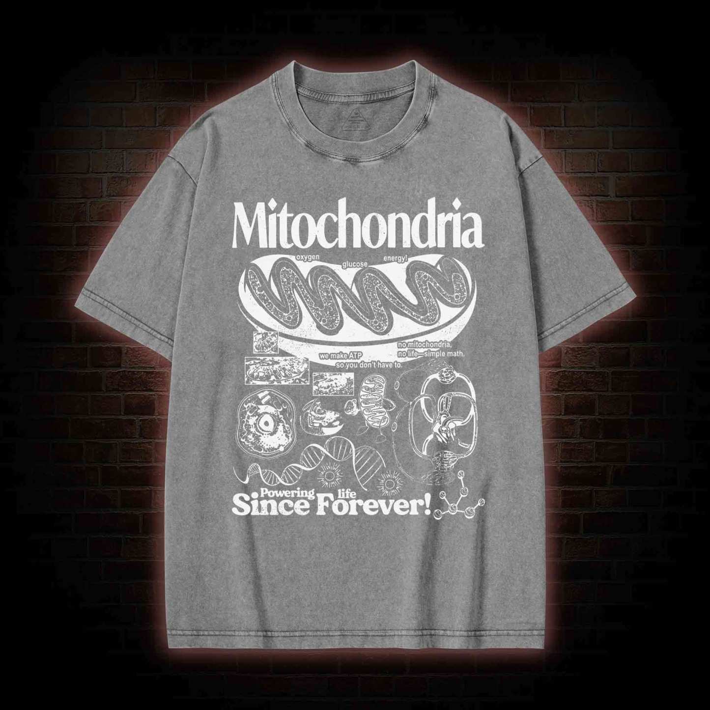 Mitochondria Vintage Washed T-shirt
