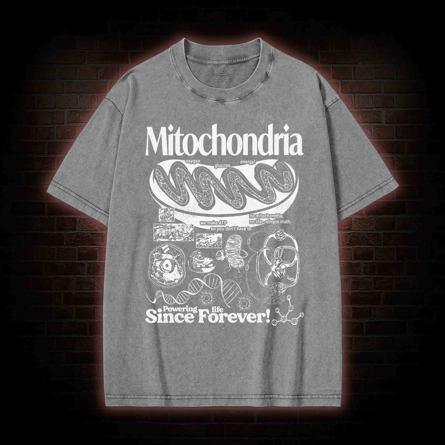 Mitochondria Vintage Washed T-shirt
