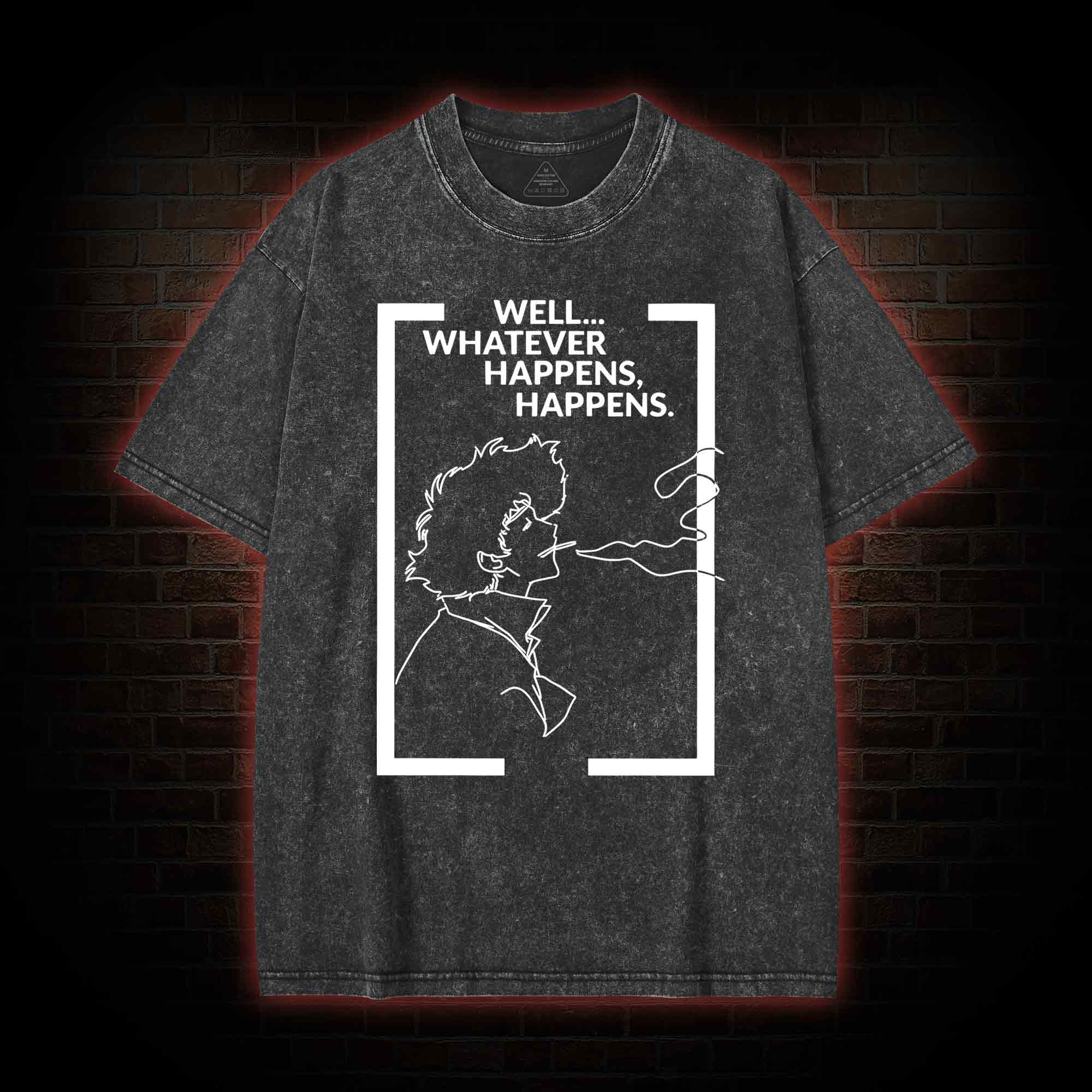 Whatever Happens Happens Washed T-shirt