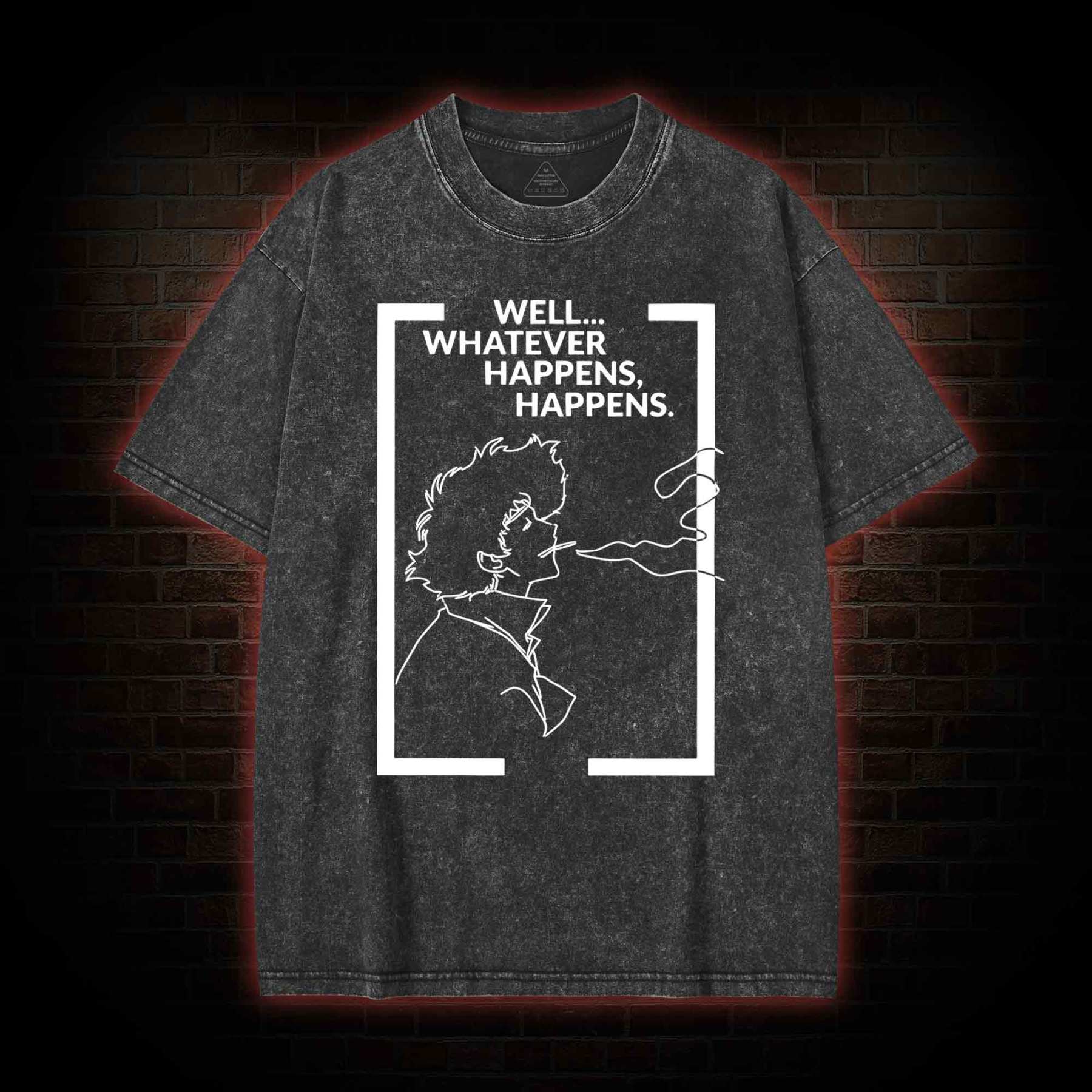 Whatever Happens Happens Washed T-shirt