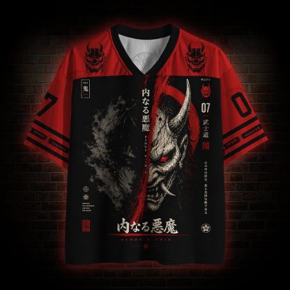 Japanese Oni Demon Mesh Jersey