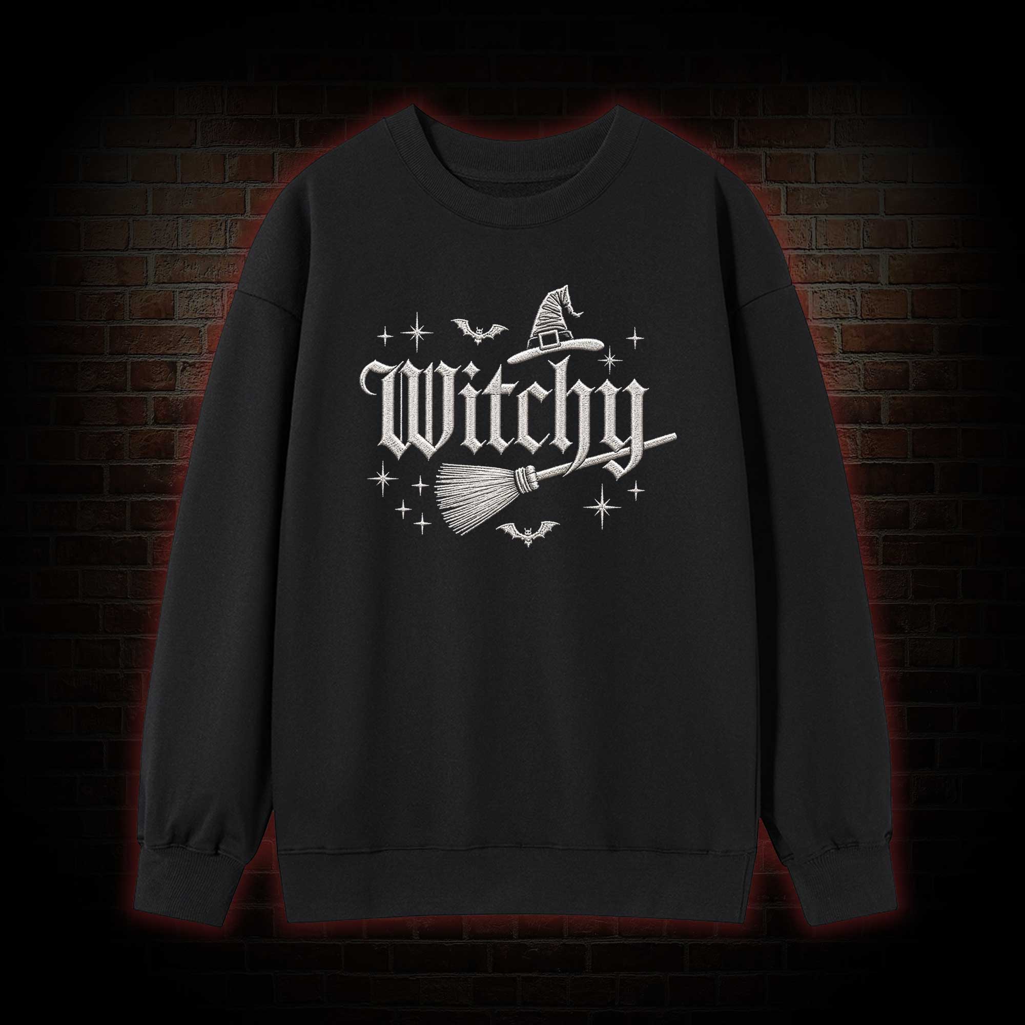 Witchy Embroidered Sweatshirt
