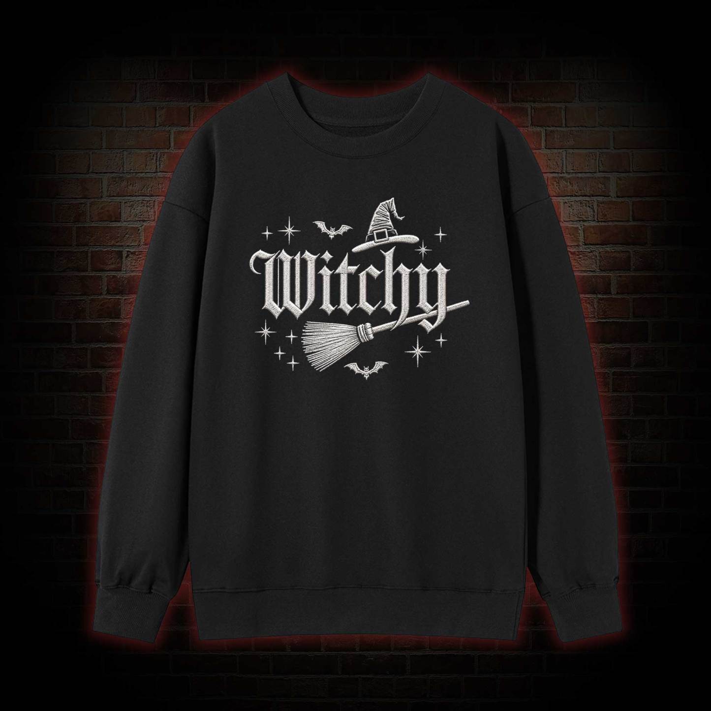 Witchy Embroidered Sweatshirt