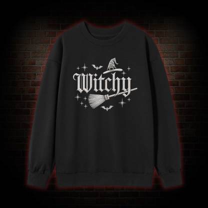 Witchy Embroidered Sweatshirt