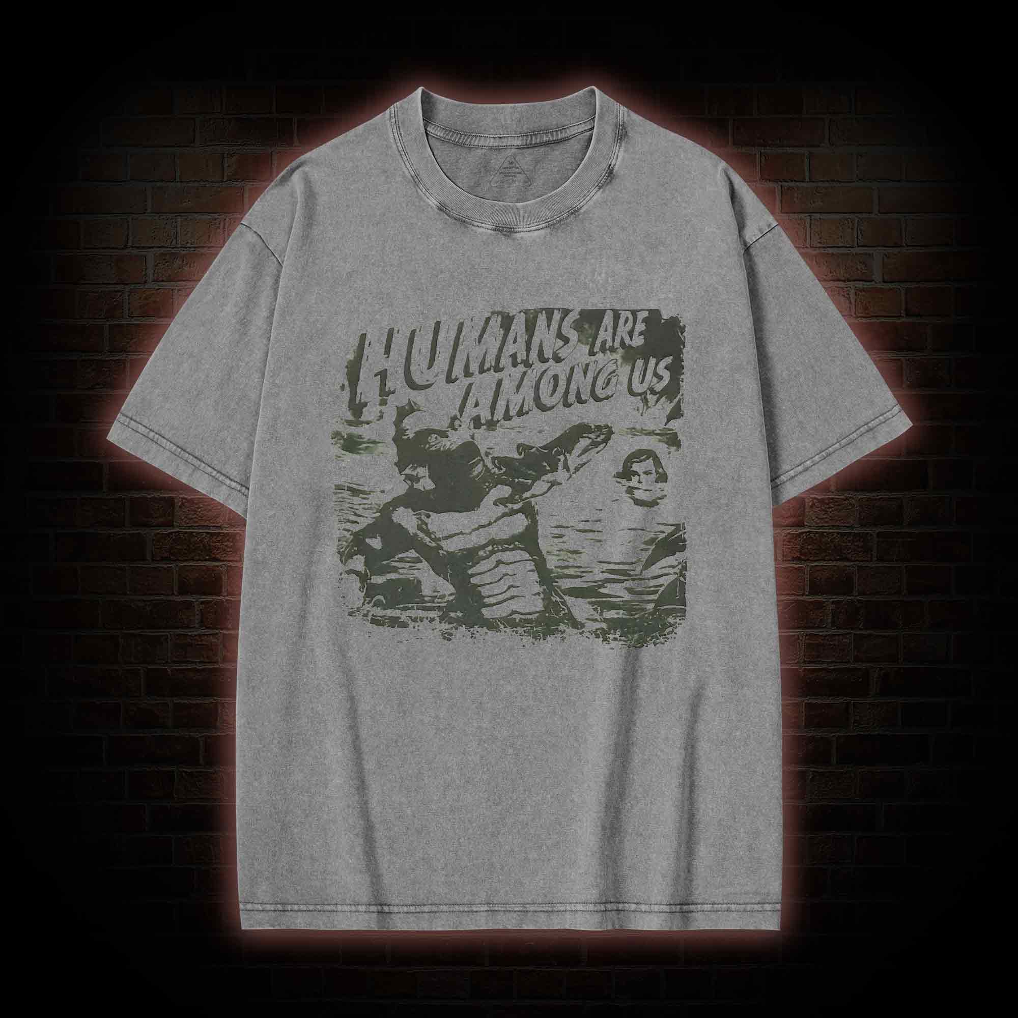 Humans are Among Us Washed T-shirt