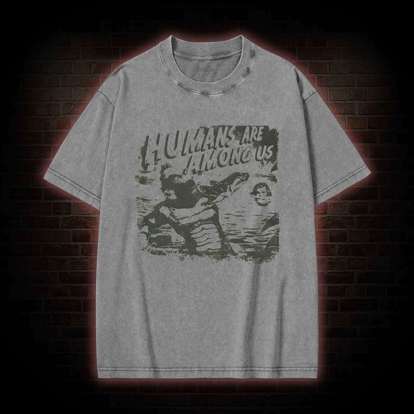 Humans are Among Us Washed T-shirt