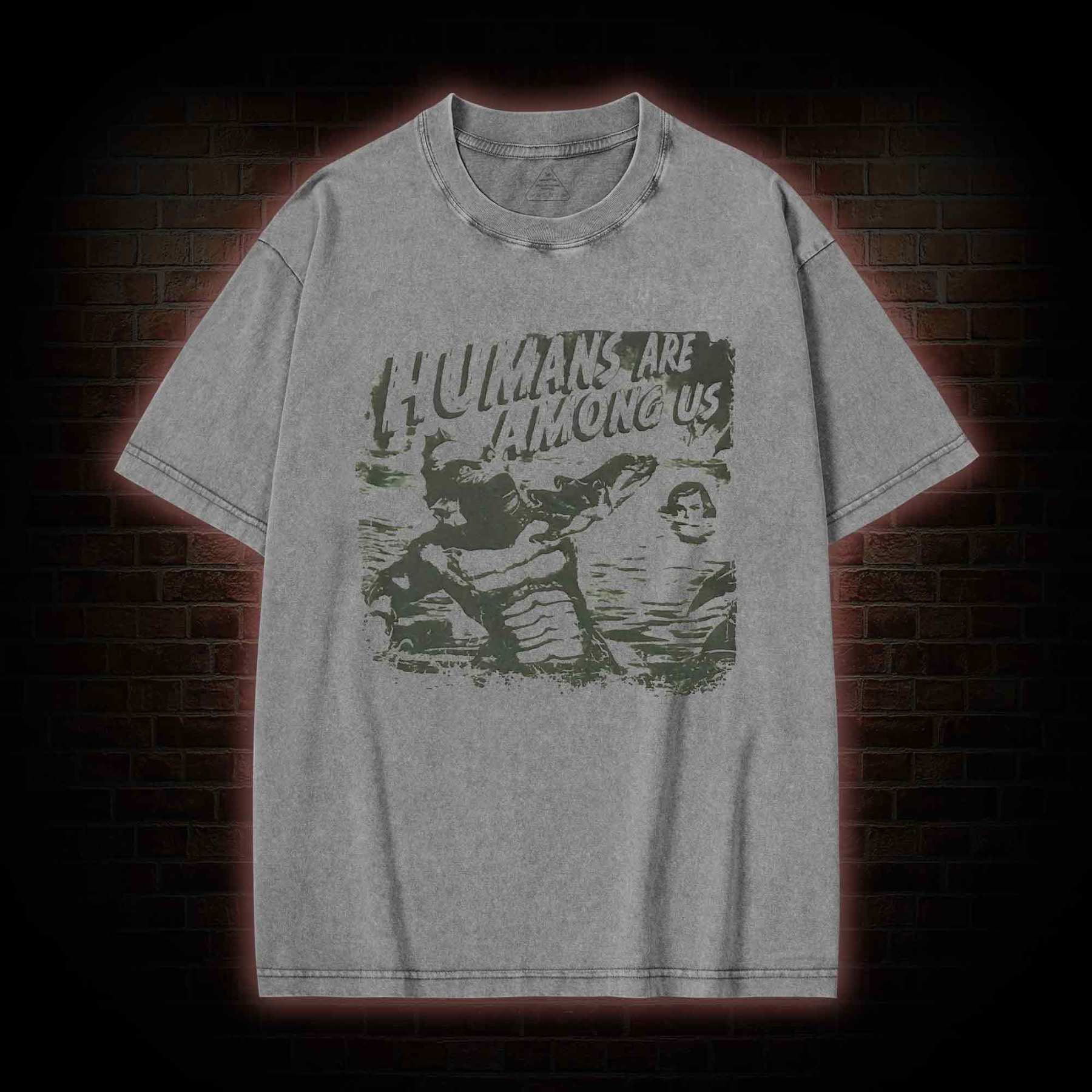 Humans are Among Us Washed T-shirt