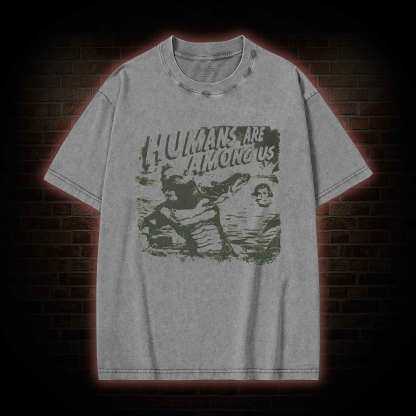 Humans are Among Us Washed T-shirt