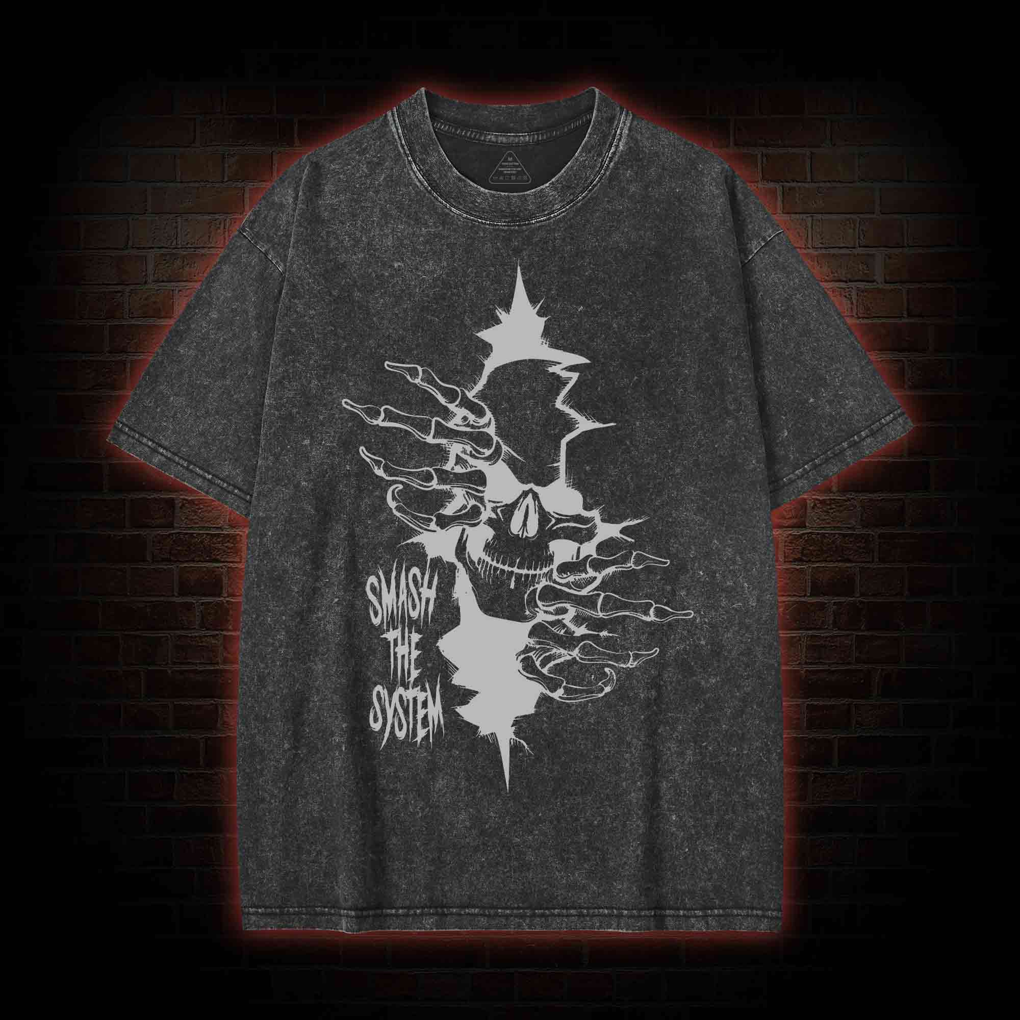 Smash the System Washed T-shirt