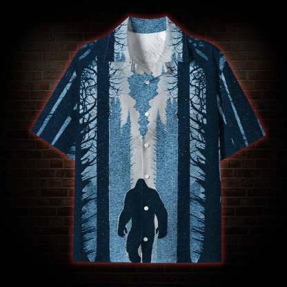 Bigfoot Sunset Lightweight Hawaiian Shirt