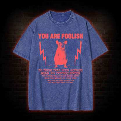 You Are Foolish Washed T-shirt