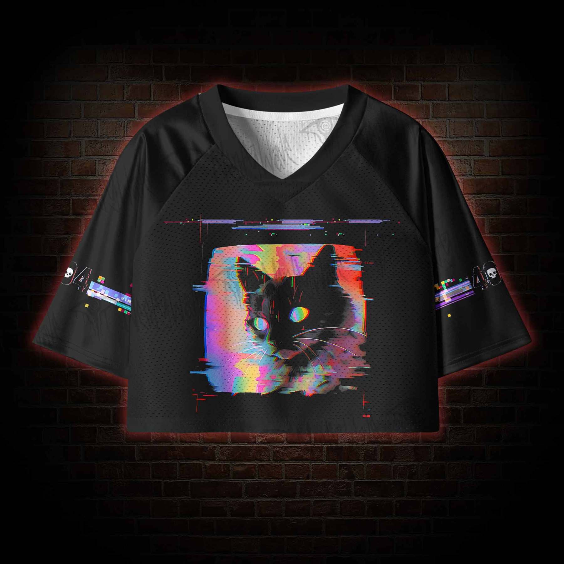 Error 404 Women's Cropped Mesh Jersey