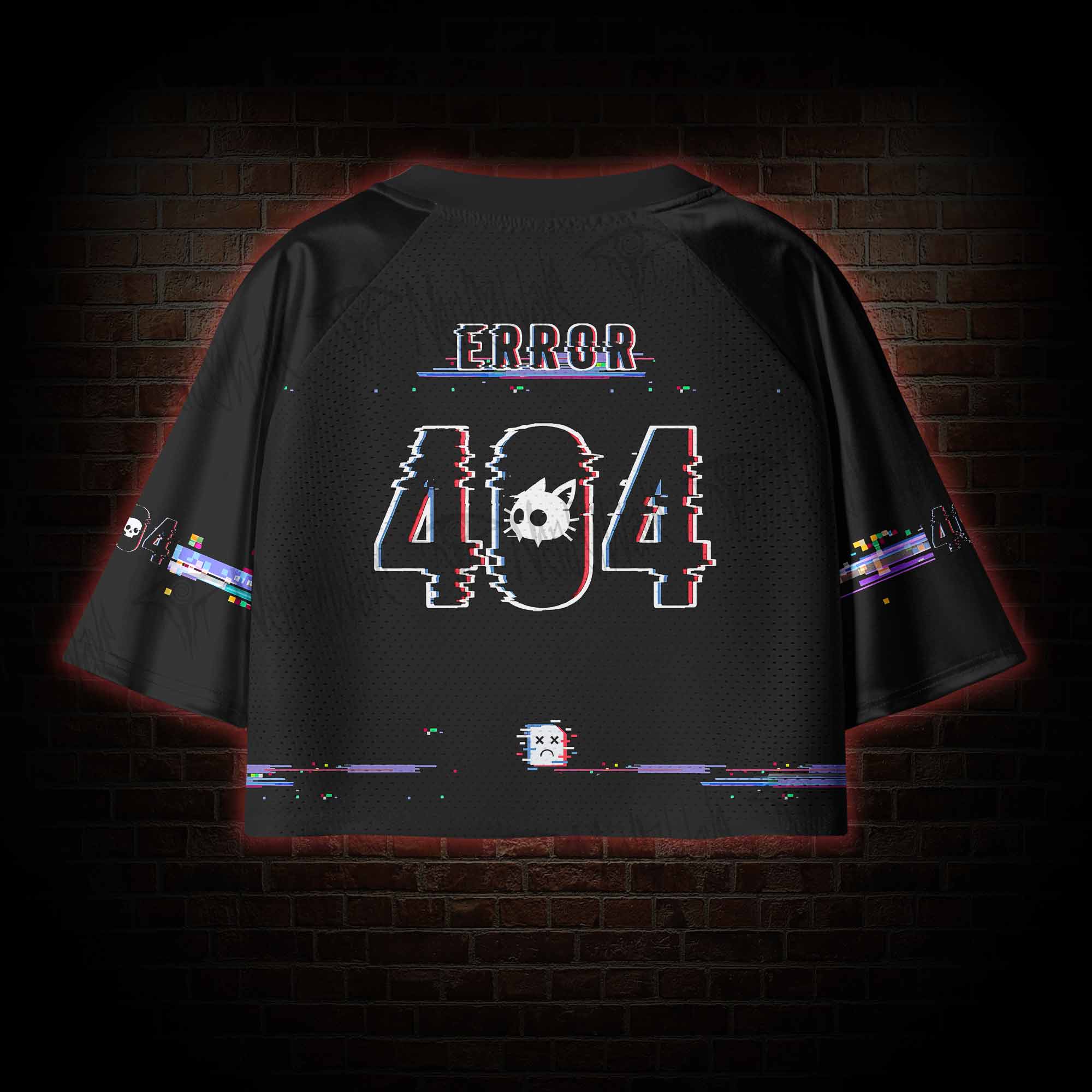 Error 404 Women's Cropped Mesh Jersey