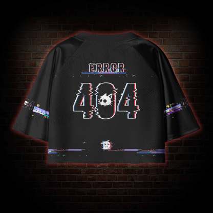 Error 404 Women's Cropped Mesh Jersey