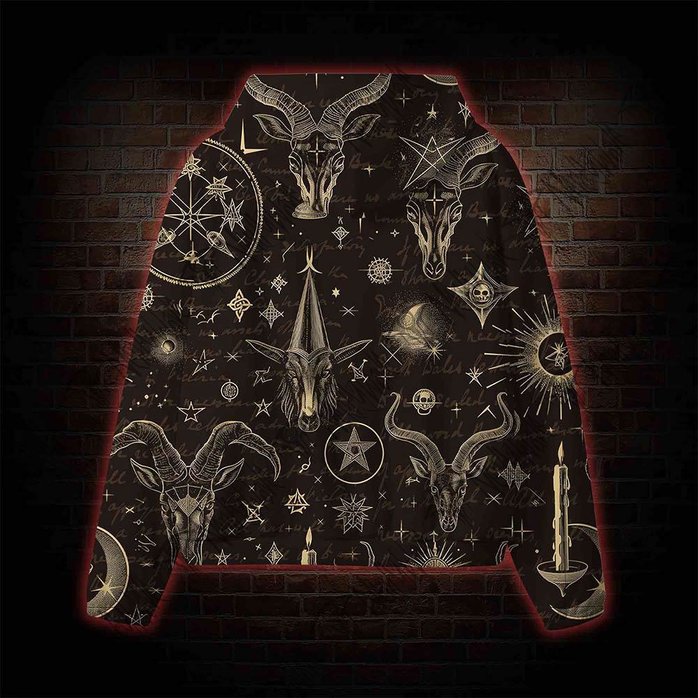 Baphomet All Over Print Scuba Hoodie