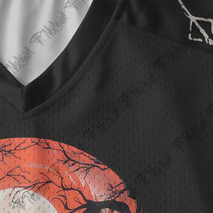 And So The Nightly Hunt Begins V-Neck Long Sleeve Jersey