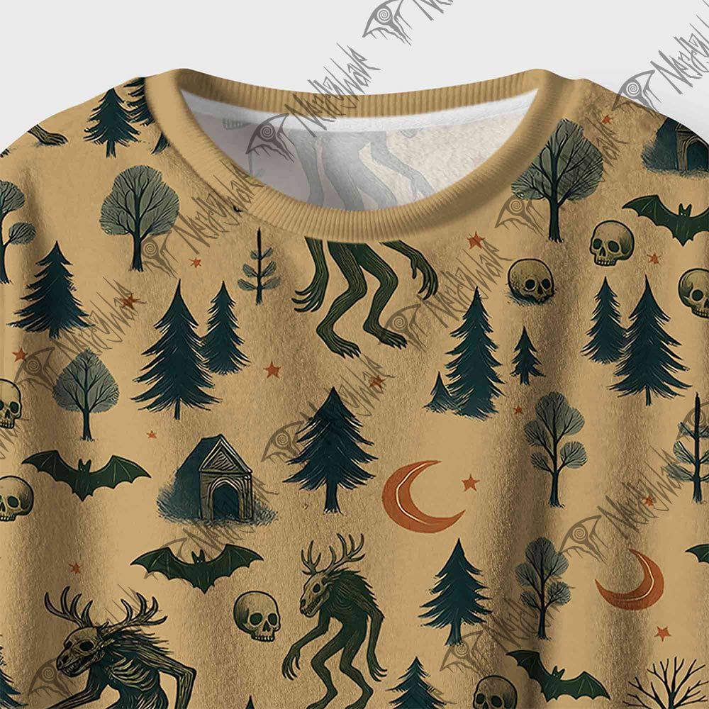 Wendigo in the Forest Cozy Pajama Sets