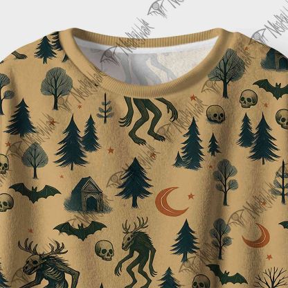 Wendigo in the Forest Cozy Pajama Sets