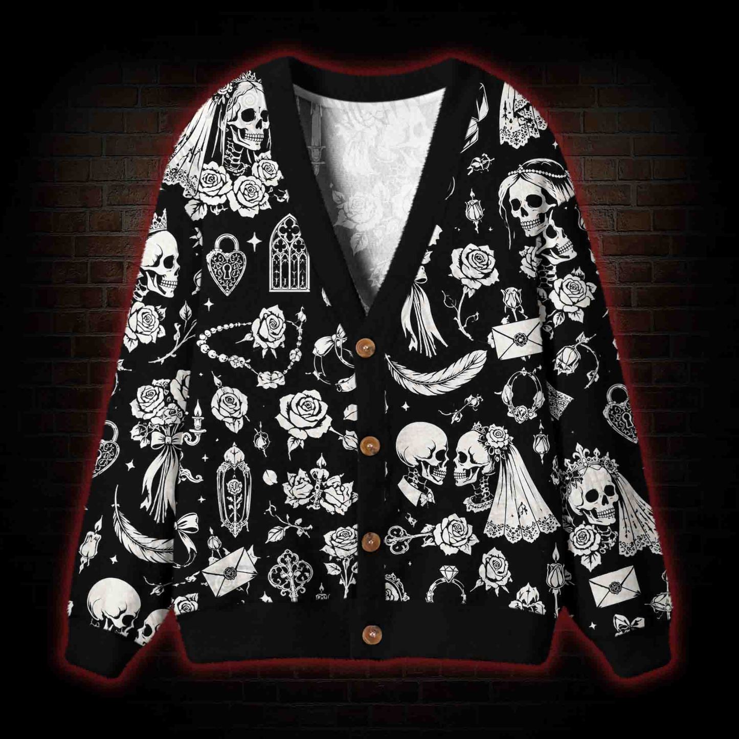 Gothic Curiosity Cabinet Cardigan Sweater