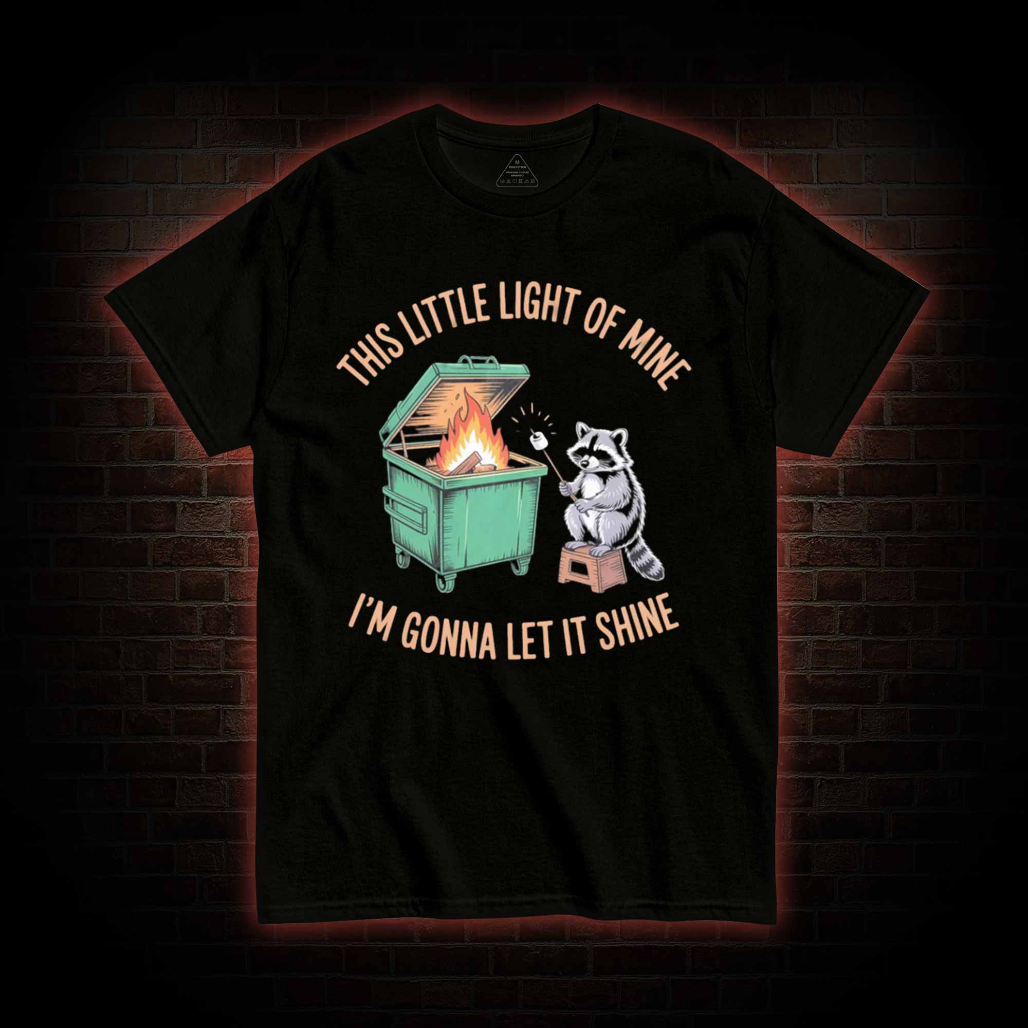 Dumpster Fire Raccoon T-shirt