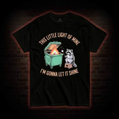 Dumpster Fire Raccoon T-shirt