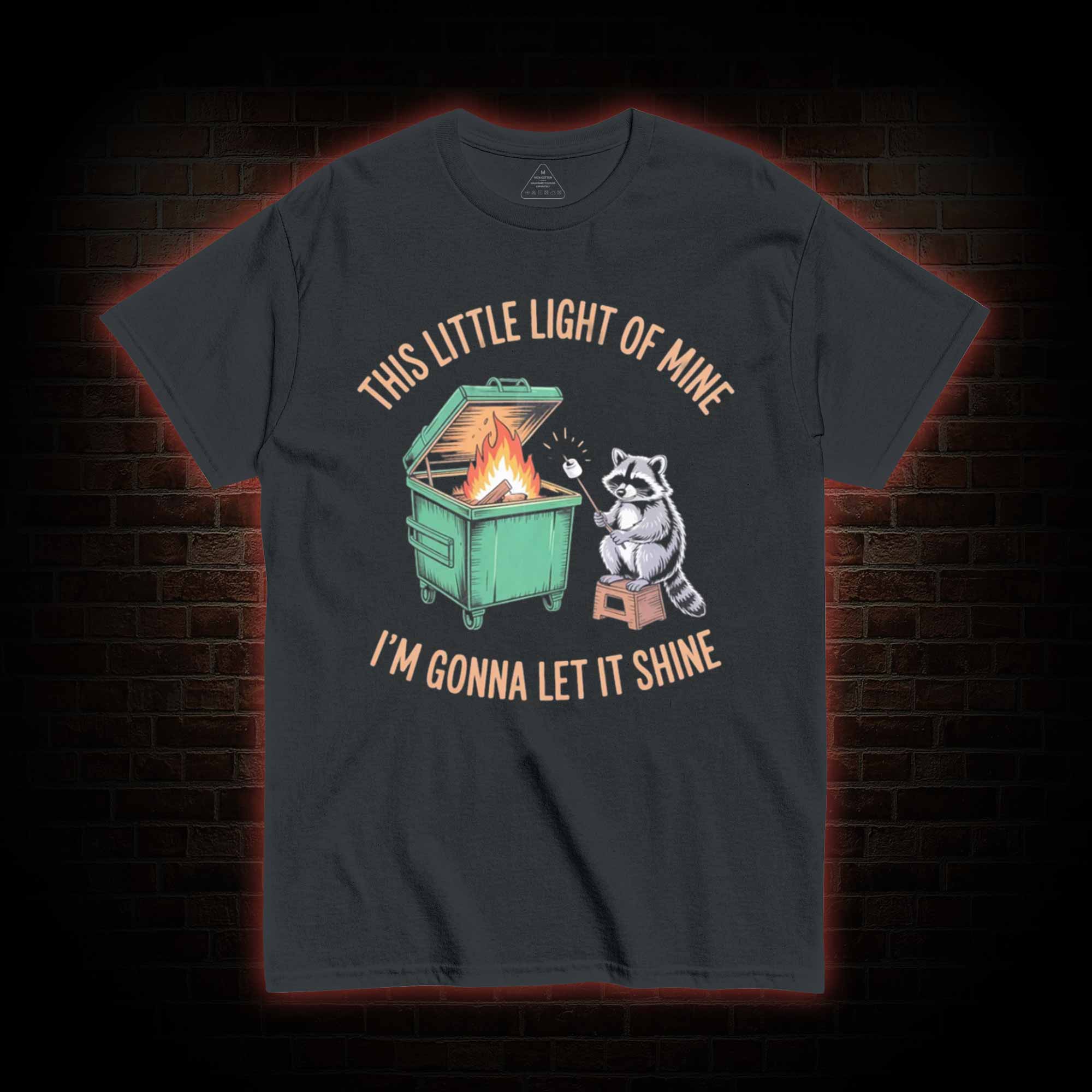 Dumpster Fire Raccoon T-shirt