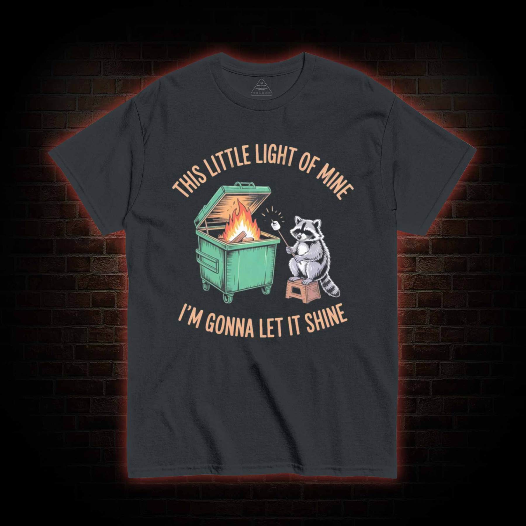 Dumpster Fire Raccoon T-shirt