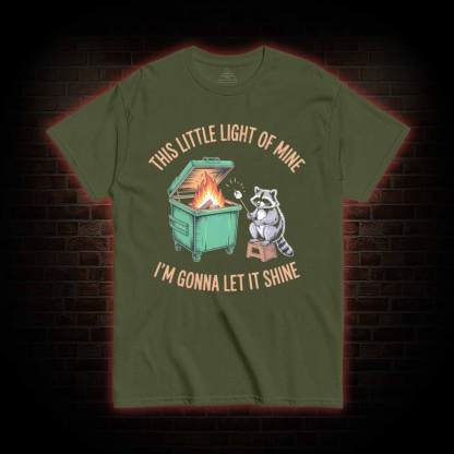 Dumpster Fire Raccoon T-shirt