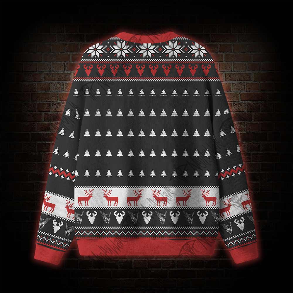 Slay Bells and Scarlet Blooms Ugly Sweatshirts