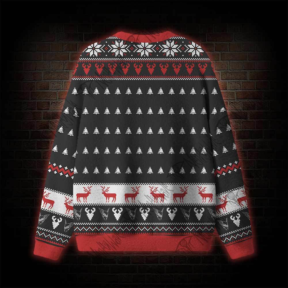 Slay Bells and Scarlet Blooms Ugly Sweatshirts